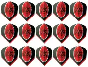 5 Sets Harrows Hologram Standard Dart Flights - Ships w/ Tracking - Red Tribal