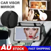 LED Car Sun Visor Vanity Mirror Light up Makeup Mirror 3 Type Light Touch Screen