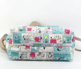 【熱賣精選】 LeSportsac x Snoopy 2431 漫畫格 淺色 輕量 托特包 出遊 旅行 降落傘防水