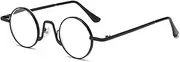 Round Blue Light Reading Glasses Retro Metal Frame Flexible Hinges Computer Readers Men Women