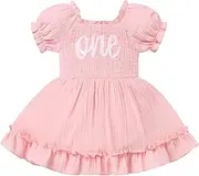 [IBAKOM] Baby Girl Strawberry Sun Romper Dress with Headband One Half Year Cake Smash Outfits Princess 1st Birthday Clothes