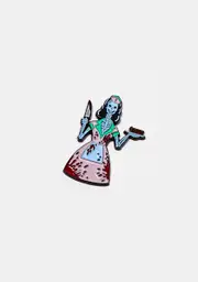 [Ectogasm] Skeleton Waitress Enamel Pin