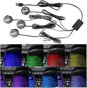 Mandark Car LED Strip Lights, Smart RGB Neon Vehicle Interior Ambient Light Music Sync Mode, Auto Atmosphere Decor Lighting Accessories with USB Port, Universal for SUV, Truck, RV
