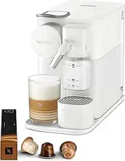 De'Longhi Nespresso Lattissima One EN510.W, Automatic Coffee Maker, Single-Serve Capsule Coffee Machine, Automatic Frothed Milk, 19 Bar Pressure, Cappuccino, Latte, 1450W, Porcelain White