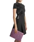 Valentino Garavani Rockstud Sequin Reversible Leather Pouch Bag Purple NWT! $945