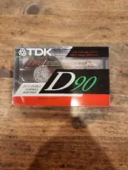 VINTAGE SEALED TDK BLANK CASSETTE TAPE D90