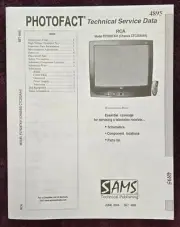 Sams Photofact 4895 Service Manual for RCA F27628TX41 (Chassis CTC203AA4)