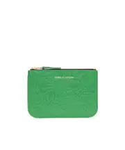 Comme des Garçons Wallet All-Over Embossed Zipped Wallet One size Green