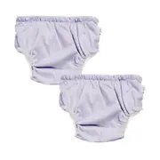 EcoNaps Reusable Swim Nappy 2 Pack - Lavender - Medium 7-11kg