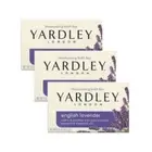 3 Pk Yardley London English Lavender Naturally Moisturizing Bath Bar 4Oz Each