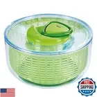 ZYLISS Easy Spin Salad Spinner, Large, Green, BPA Free