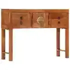 Solid Rough Wood Acacia Console Table Hallway Entry Desk Dressing Decor Displ...