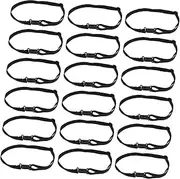 [TOKIDNY] 50pcs Bow Tie Extension Black Thin Tie Adjustable Strap Extender Sturdy Practical Extender Strap