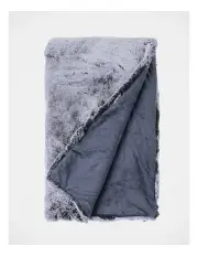 [Heritage] Oslo Faux Fur Throw Grey