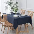 Rectangle Textured Tablecloth Waterproof Spillproof Wrinkle Free Table Cloth