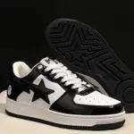 【當天發貨】BAPE STA APE-MAN HEAD LOW-CUT 時尚潮流運動鞋男鞋女鞋光面黑白運動鞋促銷優惠