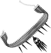 [ROMANSENTIAL] 1pc Gothic Clavicle Chain Gothic Neck Chain Female Lace Choker Collar Necklace Fashion Choker Collarbone Chain Gothic Neck Jewelry Fashion Clavicle Chain Necklaces Mesh Black