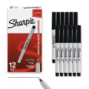 Sharpie Permanent Markers Ultra Fine Tip Markers Set Quick Drying And Fade Re...
