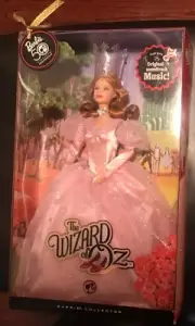 Glinda The Good Witch Barbie Doll / Wizard of Oz Pink Label 50th Anniversary