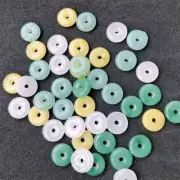 50 pcs Rondelle Spacer Beads Glass Flat Discs Bracelets Jewellery Findings 10 mm