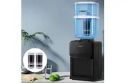 Devanti Water Cooler Dispenser 22L Bench Top Chiller Purifier Filter Hot Cold Black
