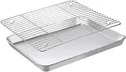 Commercial Cookie Sheet and Rack Set Baking & Roasting Biscuit Pastry Tray Pan 40 * 30cm