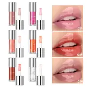 Hydrating Lip Glow Oil, Moisturizing Lip Oil Gloss Clear Plumping Lip Gloss,2.8g