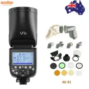 Godox V1S 2.4G TTL Camera Flash Speedlite for Sony + AK-R1 Flash Accessory Kit