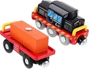 BESPORTBLE 1Set Train Realistic Transport Vehicle with Cargo for Preschool Compatible with Train Tracks Enhances Manual Skills Imagination