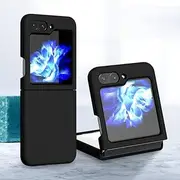 Phone Screen Protection Compatible with Samsung Galaxy Z Flip 5 Case,Slim Liquid Silicone Case,3 Layers Full Covered Soft Gel Rubber Case Protective Cover with Anti-Scratch Soft Microfiber Lining phon