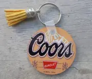 COORS BANQUET BEER W/TASSLE key chain