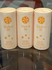 New Old Stock Avon Lot of 3 Timeless Air Perfumed Body Talc Powder 2.6 oz