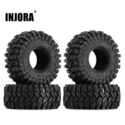 INJORA King Trekker All Terrain 1.0 Wheel Tires for Axial SCX24 AX24 TRX4M FCX24