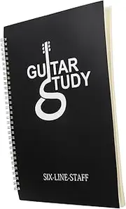 NULYLU Memory Chord Record Notebook for Guitar Players A4 Score Book Fade-resistant Lines