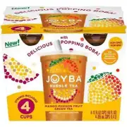 Joyba Bubble Tea Mango Passion Fruit Green Tea 4Cup