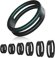 Silicone Cock Ring Kit 6 Pcs Delay Ring with Double Hollow Design Erection Enhancement Sex Toys with Internal Anti-Slip Bumps for Men Delay Ejaculation
