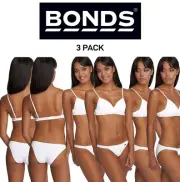 Bonds Womens Hipster Flex It Bra Stretchy Underbust Elastic 6 Pack YXN9Y