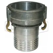 Dixon 3" Scroll Tail Camlock Type C Conductive Aluminum Coupler x Hose Shank
