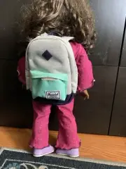 NEW Herschel Supply Co Mini Backpack Fits American Girl Doll Wallet Clothes Bag