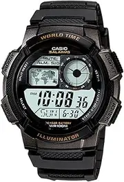 [Casio] Unisex Sports Standard Digital Watch, Black Dial, Black Band