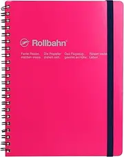 Delfonics Rollbahn 5mm Grid Spiral Bound Notebook, A5, Rose