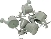 Iron Rain Chain for Gutter Rustic Metal Wind Chime Roof Decoration Sturdy Elegant Home Present