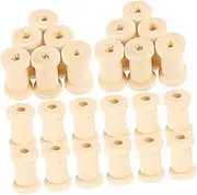 HOODANCOS 100pcs Thread Spools for Sewing Knitting Natural Yarn Holder for DIY Crafting and Efficient Thread Management
