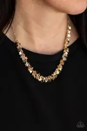 Paparazzi STARRY ANTHEM gold necklace