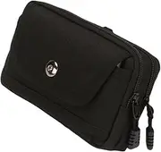 Waterproof bum bag, horizontal belt bag, tactical bag, mobile phone belt bag, mobile phone belt bag made of Oxford fabric, for jogging, fitness, construction sites, cycling and travel., black, Fashion