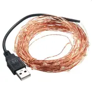 Usb Copper Wire Led String Fairy Light For Christmas Party Decor