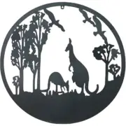 JOEY KANGAROO METAL WALL ART 60CM