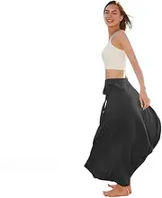 [OH! ANY TIME ANY WEAR] Women's UPF50+ Cooling Sun Wrap Skirt,Swimsuit Cover Up,Convertible Long Beach Tie Skirts with 8°C Tech
