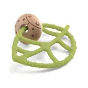 Djeco BabyGreeni Wooden Silicone Teether 12cm Baby/Kids Sensory Teething 0m+