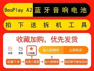 電池適用BO BeoPlay A2音響便攜音箱電池送拆機工具ICR18650NH-2S